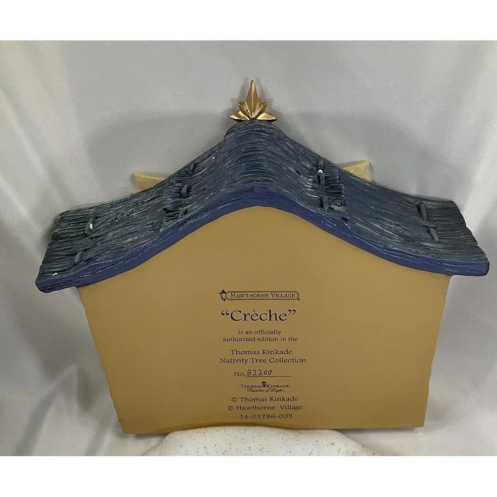 Thomas Kinkade Hawthorne Village Nativity Tree Collection Unto A Child Is Born